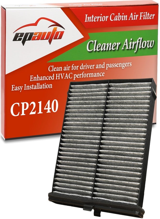EPAuto CP2140 (CF12140) Cabin Air Filter with Activated Carbon, Compatible with Toyota Yaris, Yaris iA, Yaris R (2017–2021), Mazda 2 (2018-2025), CX-3 (2016–2024), Scion iA (2016) - Image 1